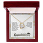 Forever Love Necklace Congratulation-I wish you the strength to face