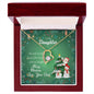 Forever Love Necklace Merry Christmas to my Daughter2