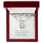Forever Love Necklace, Eucalyptus Bridesmaid