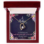 Forever Love Necklace A Mother is someone you laugh with, dream with, and love with all your heart.