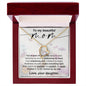 Forever Love Necklace To my Beautiful Mom Love your Daughter