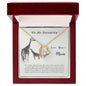 Forever Love Necklace To my daughter-Never forget that I love