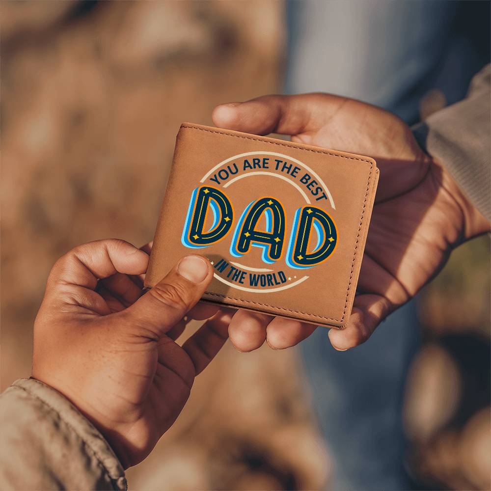 Men's Leather Wallet Dad You Are the Best