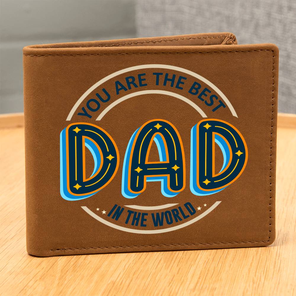 Men's Leather Wallet Dad You Are the Best