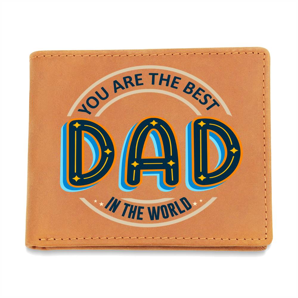 Men's Leather Wallet Dad You Are the Best