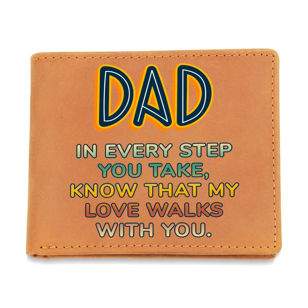 Men's Leather Wallet Dad In Every Step