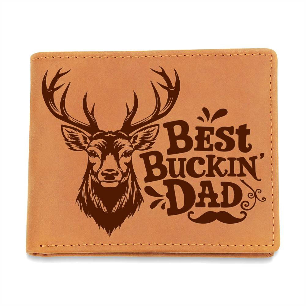 Printed Leather Wallet-Dad-Your love copy