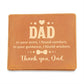 Men's Leather Wallet Dad  In Your Arms, I Found Comfort
