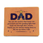 Men's Leather Wallet Dad You Are the Anchor