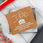 Men's Leather Wallet Dad Love is a Flame