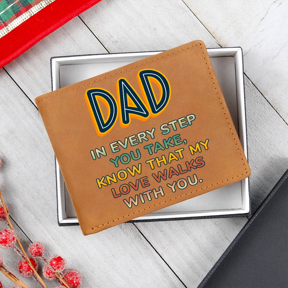 Men's Leather Wallet Dad In Every Step