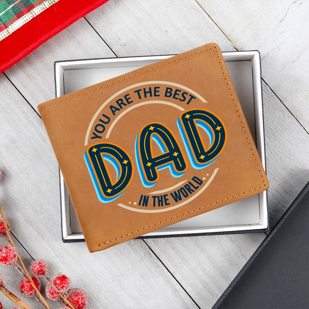 Men's Leather Wallet Dad You Are the Best