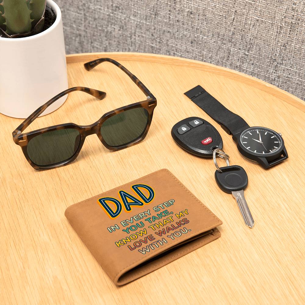 Men's Leather Wallet Dad In Every Step