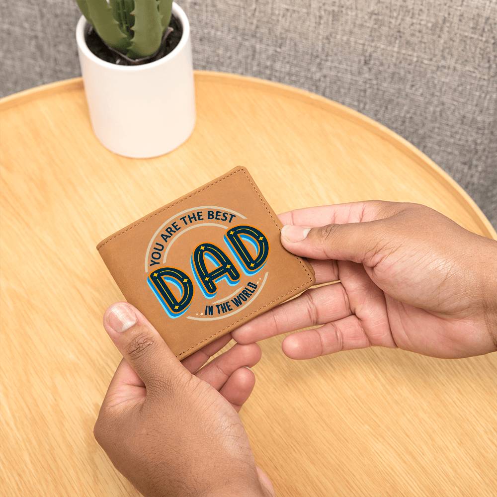 Men's Leather Wallet Dad You Are the Best