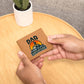 Men's Leather Wallet Dad Adventure