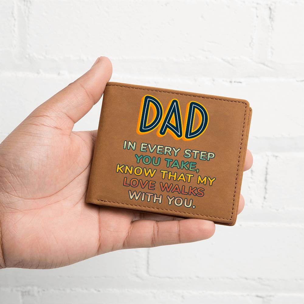 Men's Leather Wallet Dad In Every Step