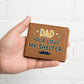 Men's Leather Wallet Dad Your Love My Shelter