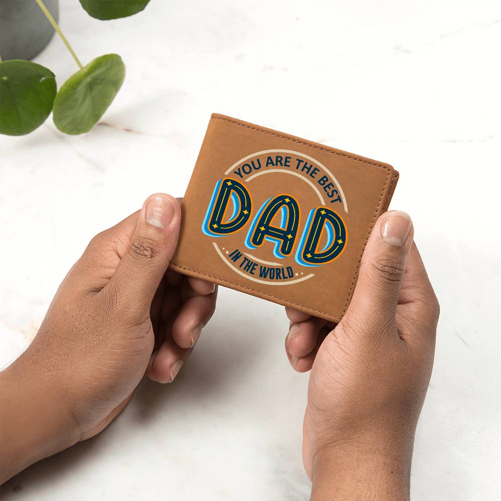 Men's Leather Wallet Dad You Are the Best