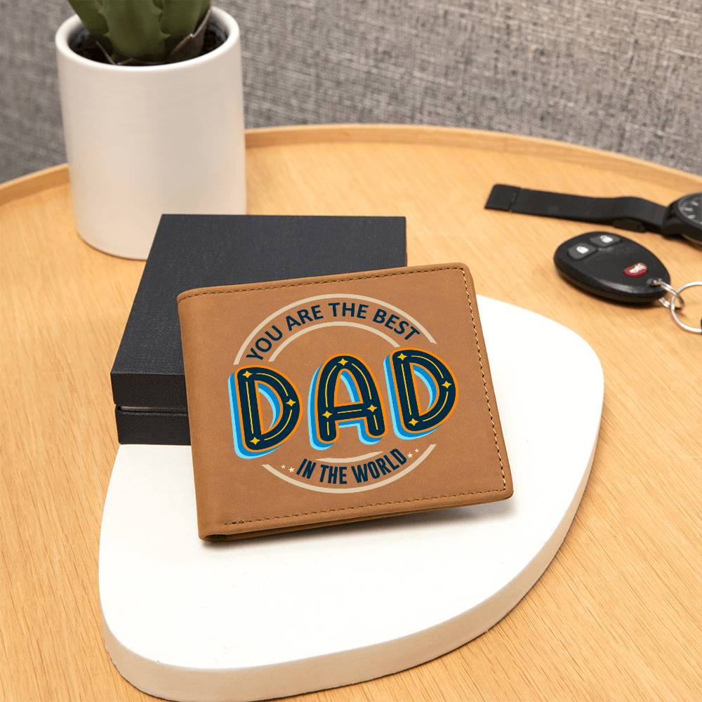 Men's Leather Wallet Dad You Are the Best