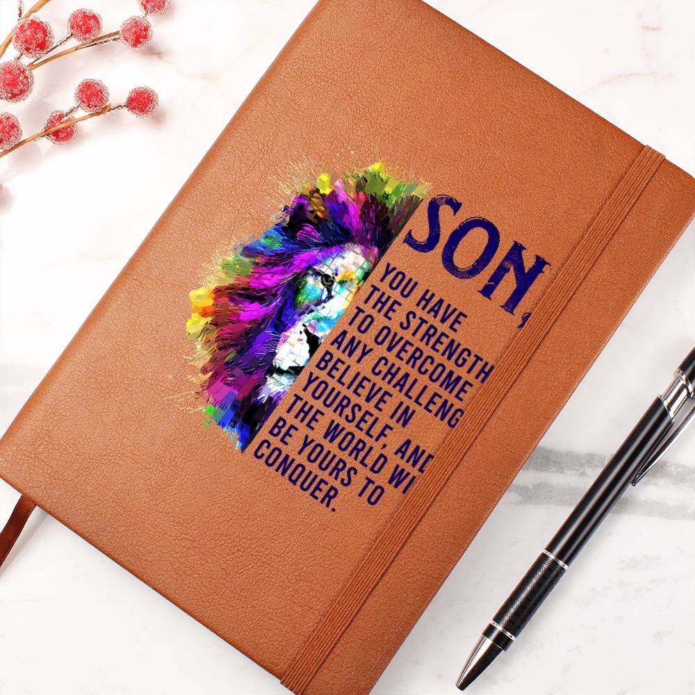 Printed Leather Journal Son, you have