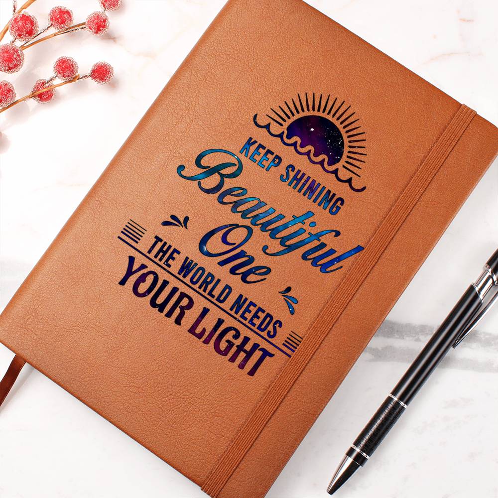 Printed Leather Journal Dear Daughter-Keep shining