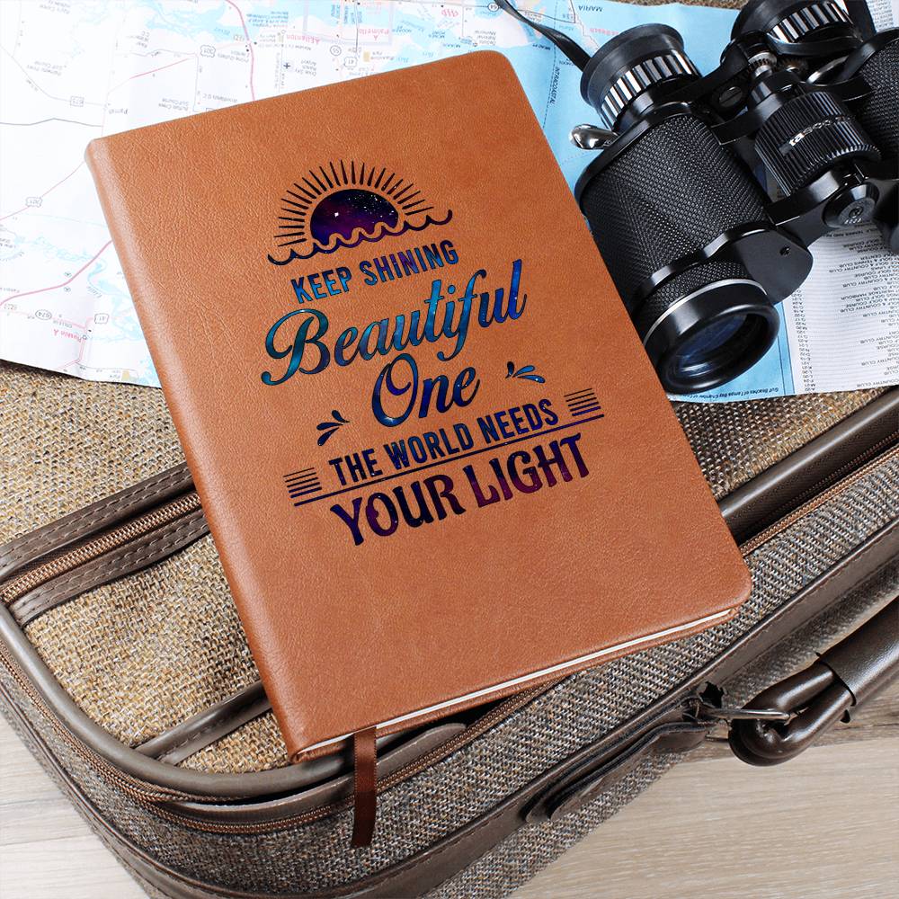 Printed Leather Journal Dear Daughter-Keep shining