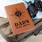 Printed Leather Journal-Dad Travel Journal