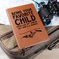 Printed Leather Journal-Favorite Child Father_s Day Leather Journal Design-2