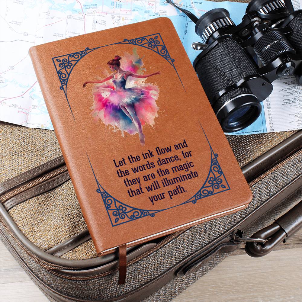 Printed Leather Journal Ballerina