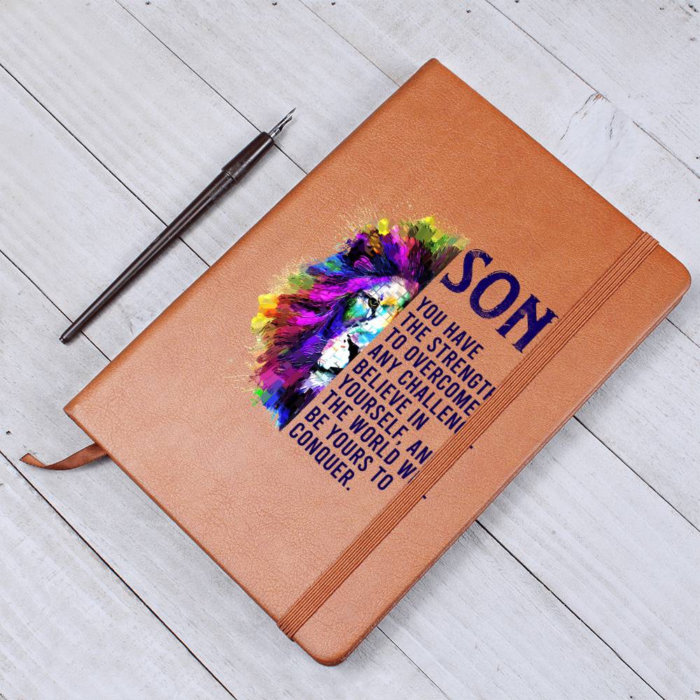 Printed Leather Journal Son, you have