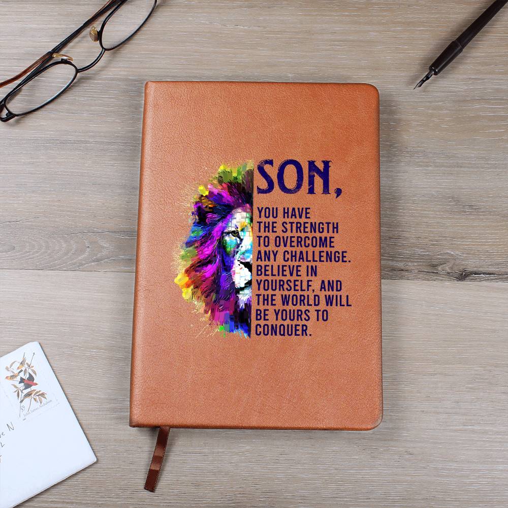 Printed Leather Journal Son, you have