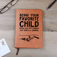 Printed Leather Journal-Favorite Child Father_s Day Leather Journal Design-2