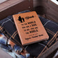 Leather Journal, Dad to the world you are a Dad to me you are the World