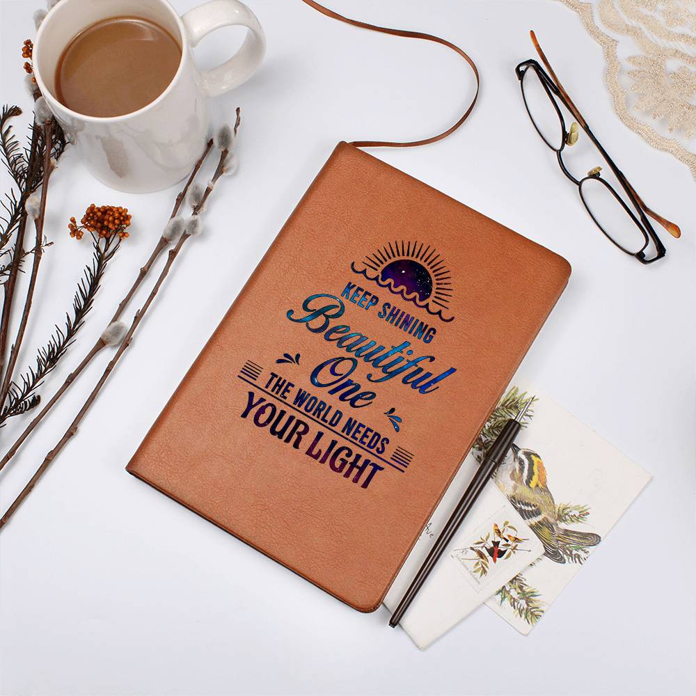 Printed Leather Journal Dear Daughter-Keep shining