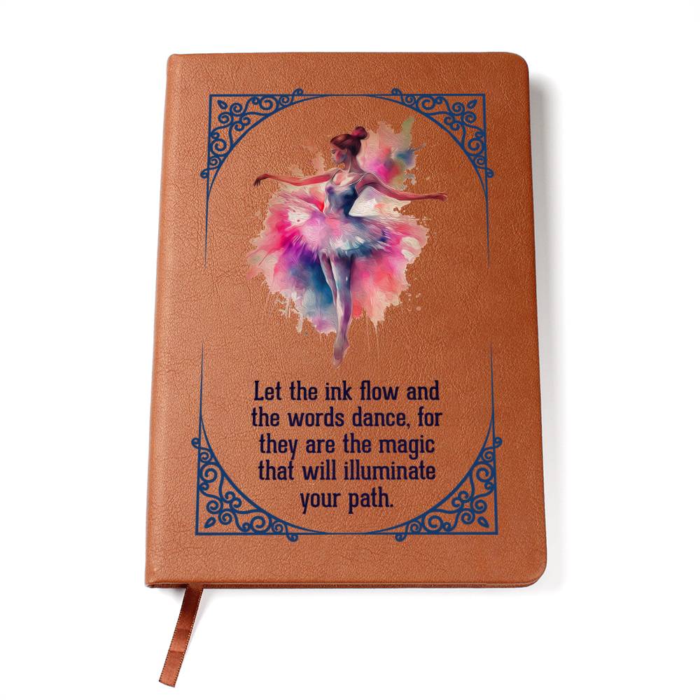 Printed Leather Journal Ballerina