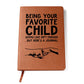 Printed Leather Journal-Favorite Child Father_s Day Leather Journal Design-2
