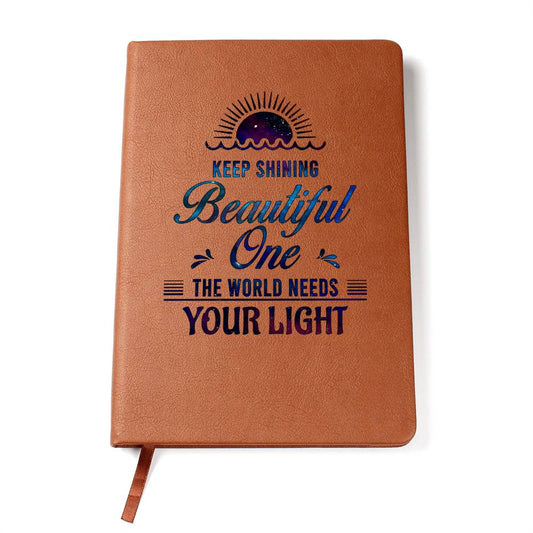 Printed Leather Journal Dear Daughter-Keep shining