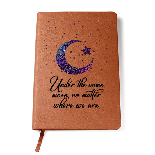 Printed Leather Journal Under the Same Moon