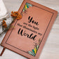 Printed Leather Journal World