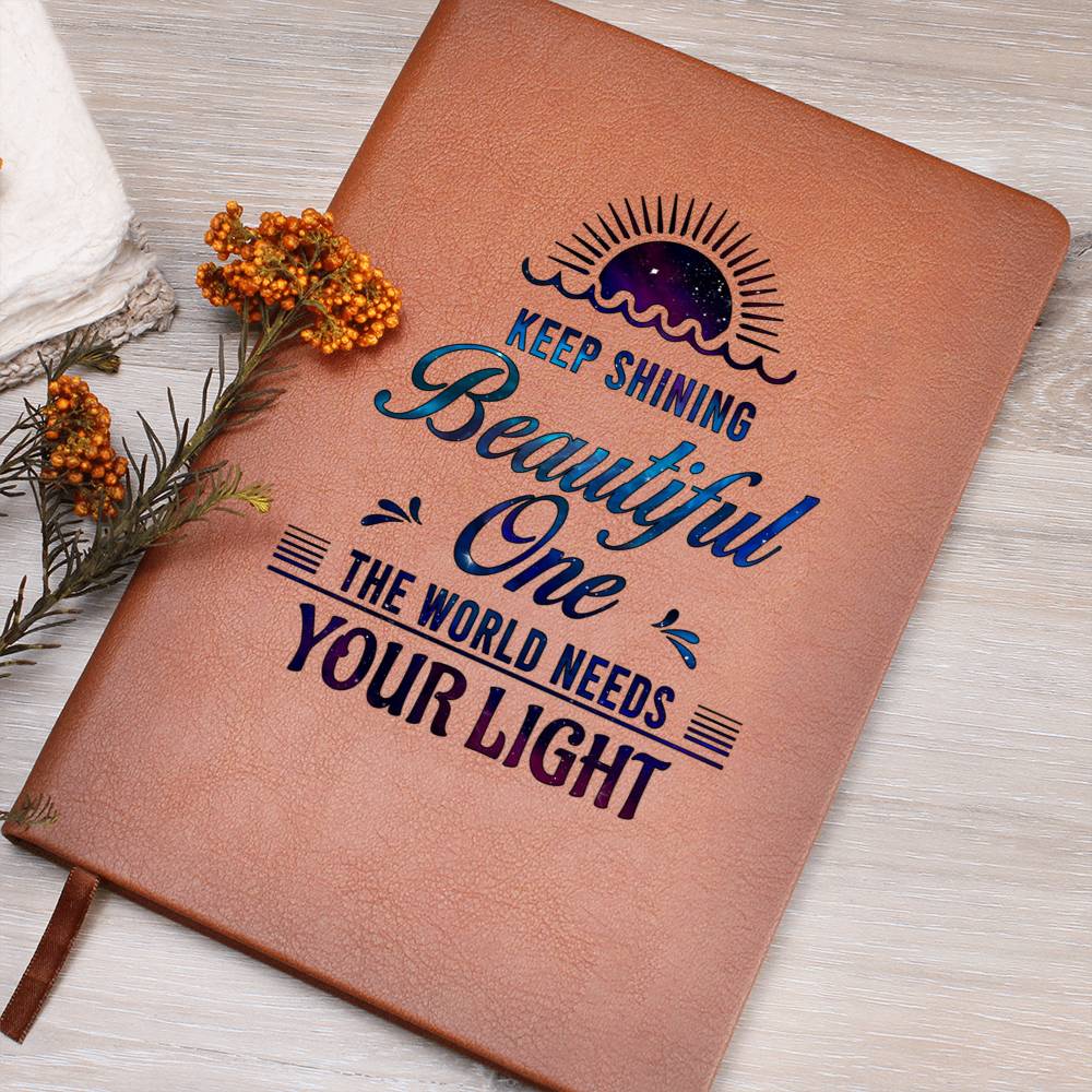 Printed Leather Journal Dear Daughter-Keep shining