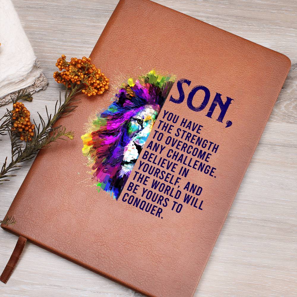 Printed Leather Journal Son, you have