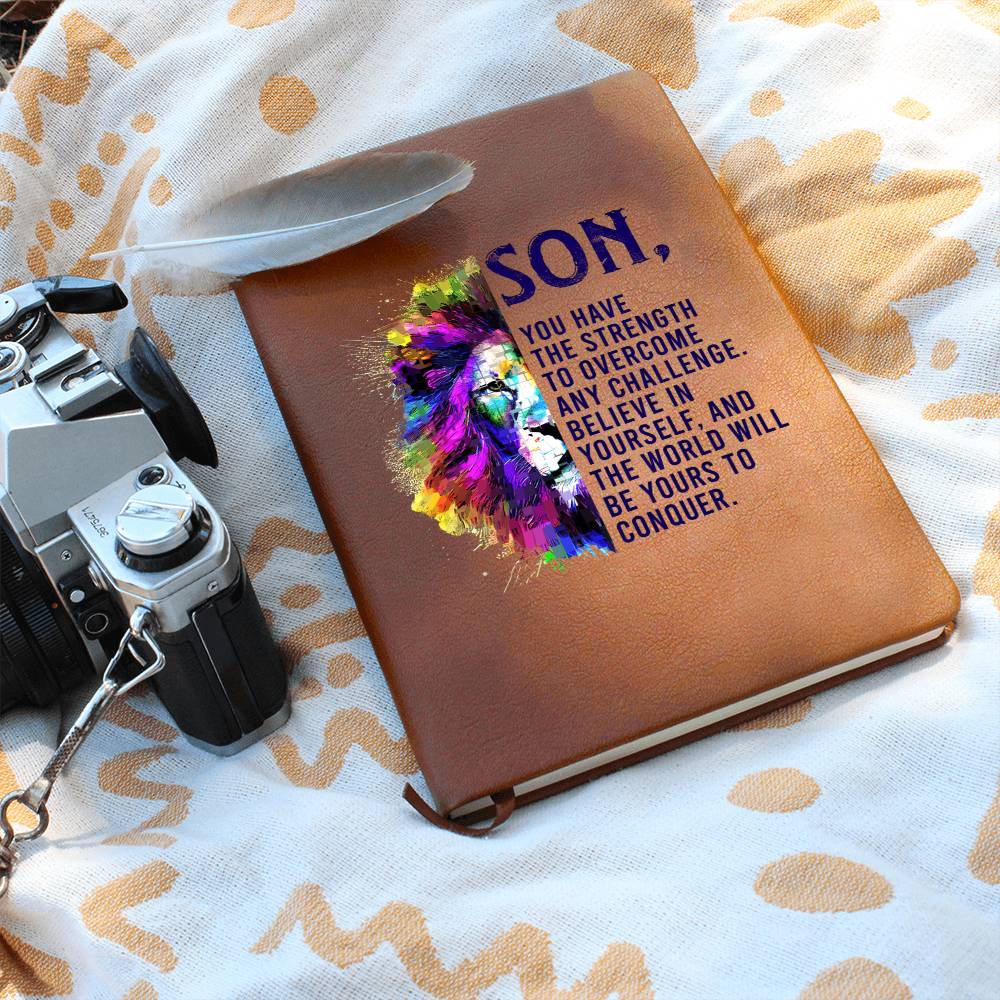 Printed Leather Journal Son, you have