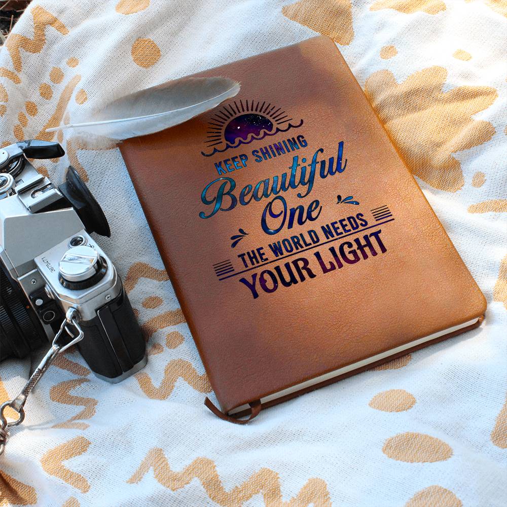 Printed Leather Journal Dear Daughter-Keep shining