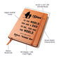 Leather Journal, Dad to the world you are a Dad to me you are the World