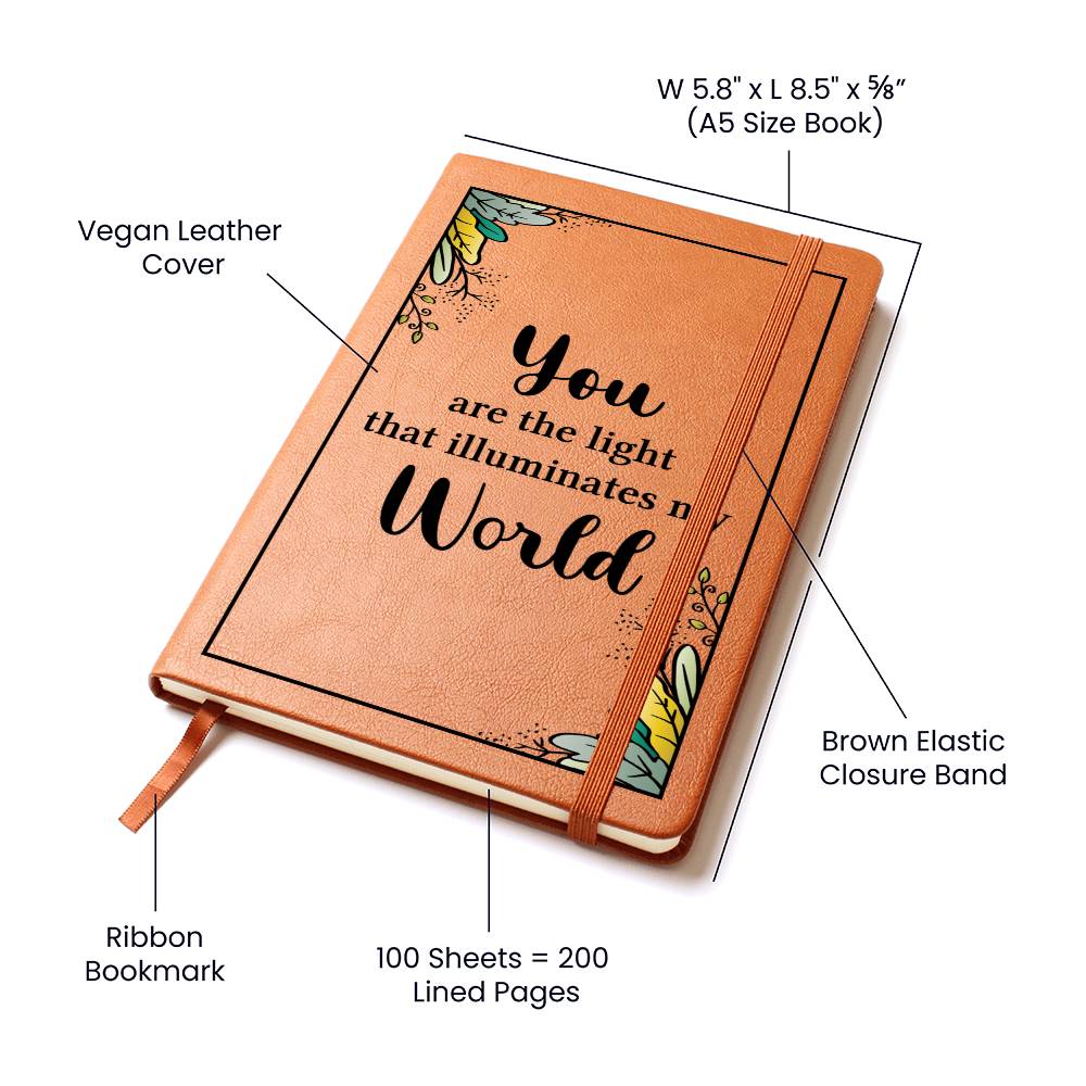 Printed Leather Journal World