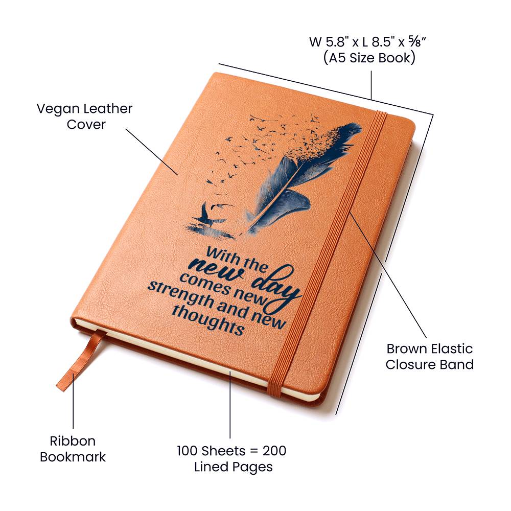 Printed Leather Journal With the new