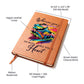 Printed Leather Journal Wherever you go