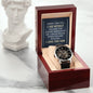 To my son-When I see you, Men's Openwork Watch