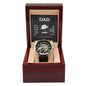 Dad I know you have loved me, Men's Openwork Watch
