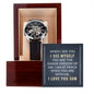 To my son-When I see you, Men's Openwork Watch